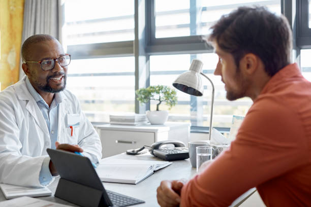 Doctor discussing a care plan with a patient